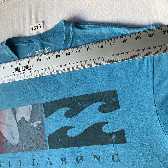 Billabong Men’s Short Sleeve Screw Neck T-shirt size L, Blue - Picture 2 of 7
